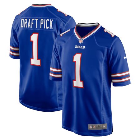 Men's Buffalo Bills #1 Nike Royal 2025 NFL Draft First Round Pick No. 30 Game Jersey