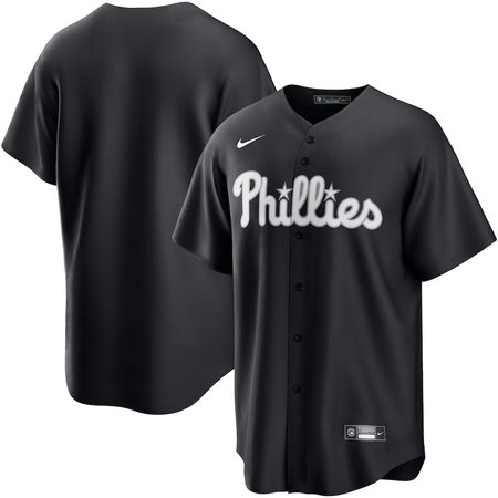 Men's Philadelphia Phillies Nike Black Lights Out Replica Jersey