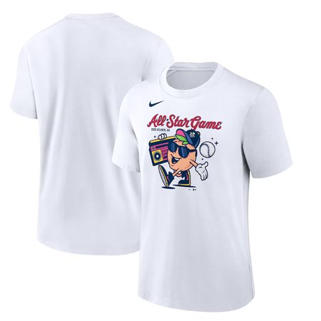Men's Nike White 2025 MLB All-Star Game Heavyweight T-Shirt